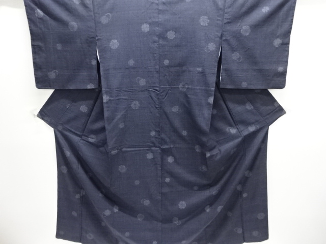 重要無形文化財本場結城紬160亀甲雪輪模様織出し着物（高島屋）